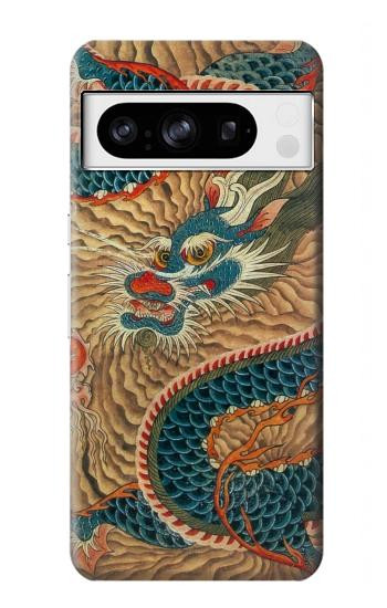 W3541 Dragon Cloud Painting Case Cover Custodia e Flip Case per Google Pixel 8 pro