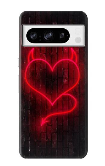W3682 Devil Heart Case Cover Custodia e Flip Case per Google Pixel 8 pro