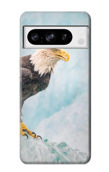 W3843 Bald Eagle On Ice Case Cover Custodia e Flip Case per Google Pixel 8 pro