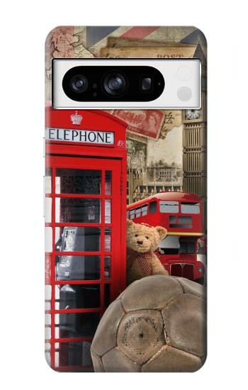 W3856 Vintage London British Case Cover Custodia e Flip Case per Google Pixel 8 pro
