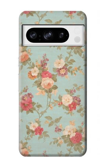 W3910 Vintage Rose Case Cover Custodia e Flip Case per Google Pixel 8 pro