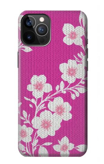 W3924 Cherry Blossom Pink Background Case Cover Custodia e Flip Case per iPhone 12, iPhone 12 Pro