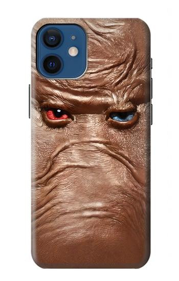 W3940 Leather Mad Face Graphic Paint Case Cover Custodia e Flip Case per iPhone 12 mini