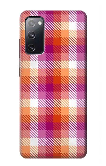 W3941 LGBT Lesbian Pride Flag Plaid Case Cover Custodia e Flip Case per Samsung Galaxy S20 FE