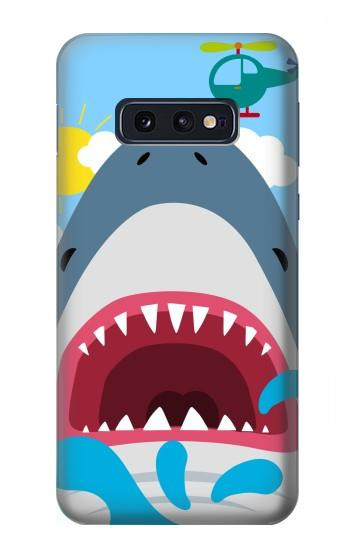 W3947 Shark Helicopter Cartoon Case Cover Custodia e Flip Case per Samsung Galaxy S10e