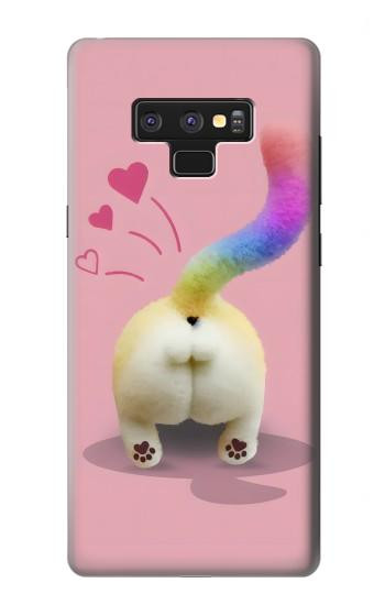 W3923 Cat Bottom Rainbow Tail Case Cover Custodia e Flip Case per Note 9 Samsung Galaxy Note9