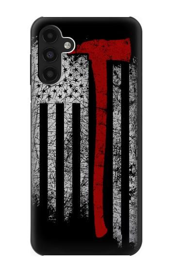 W3958 Firefighter Axe Flag Case Cover Custodia e Flip Case per Samsung Galaxy A13 4G