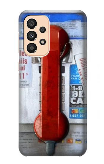W3925 Collage Vintage Pay Phone Case Cover Custodia e Flip Case per Samsung Galaxy A33 5G