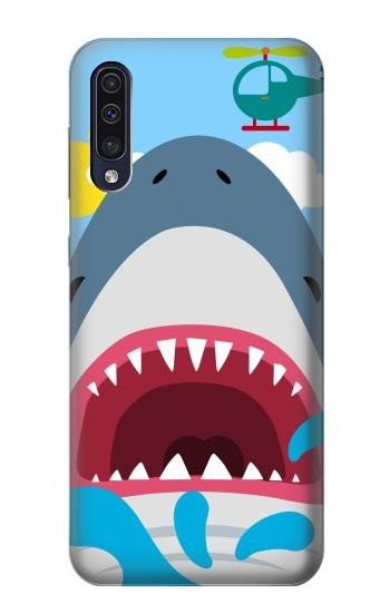 W3947 Shark Helicopter Cartoon Case Cover Custodia e Flip Case per Samsung Galaxy A50