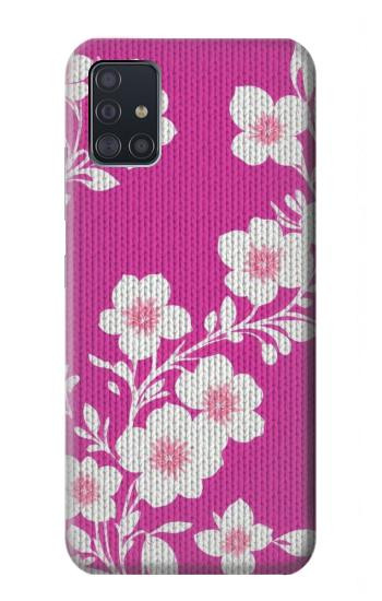 W3924 Cherry Blossom Pink Background Case Cover Custodia e Flip Case per Samsung Galaxy A51 5G