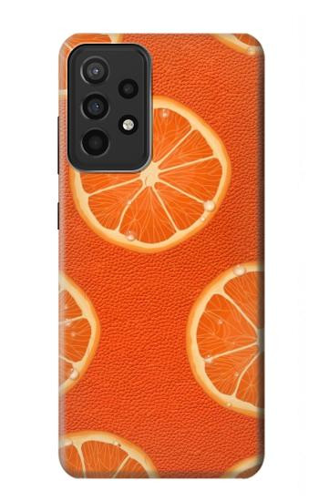 W3946 Seamless Orange Pattern Case Cover Custodia e Flip Case per Samsung Galaxy A52s 5G