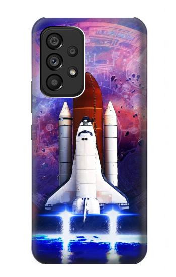 W3913 Colorful Nebula Space Shuttle Case Cover Custodia e Flip Case per Samsung Galaxy A53 5G