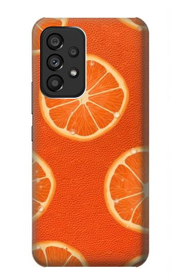 W3946 Seamless Orange Pattern Case Cover Custodia e Flip Case per Samsung Galaxy A53 5G