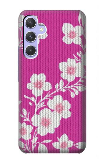 W3924 Cherry Blossom Pink Background Case Cover Custodia e Flip Case per Samsung Galaxy A54 5G
