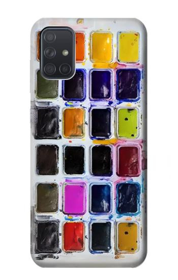 W3956 Watercolor Palette Box Graphic Case Cover Custodia e Flip Case per Samsung Galaxy A71