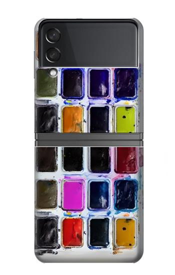 W3956 Watercolor Palette Box Graphic Case Cover Custodia e Flip Case per Samsung Galaxy Z Flip 4