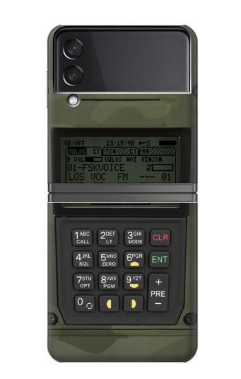 W3959 Military Radio Graphic Print Case Cover Custodia e Flip Case per Samsung Galaxy Z Flip 4