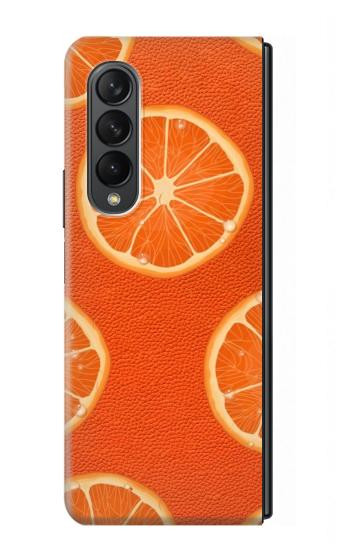 W3946 Seamless Orange Pattern Case Cover Custodia e Flip Case per Samsung Galaxy Z Fold 3 5G
