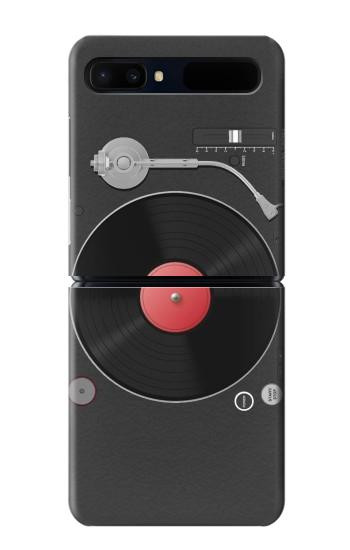 W3952 Turntable Vinyl Record Player Graphic Case Cover Custodia e Flip Case per Samsung Galaxy Z Flip 5G