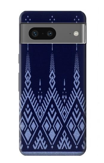 W3950 Textile Thai Blue Pattern Case Cover Custodia e Flip Case per Google Pixel 7