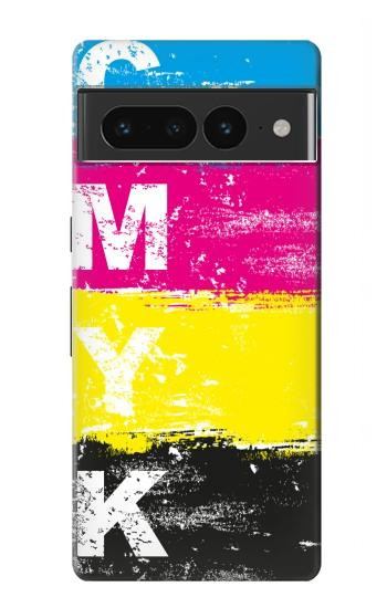 W3930 Cyan Magenta Yellow Key Case Cover Custodia e Flip Case per Google Pixel 7 Pro