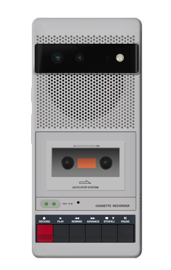 W3953 Vintage Cassette Player Graphic Case Cover Custodia e Flip Case per Google Pixel 6