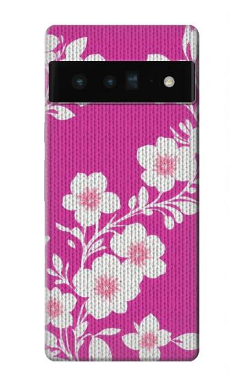 W3924 Cherry Blossom Pink Background Case Cover Custodia e Flip Case per Google Pixel 6 Pro