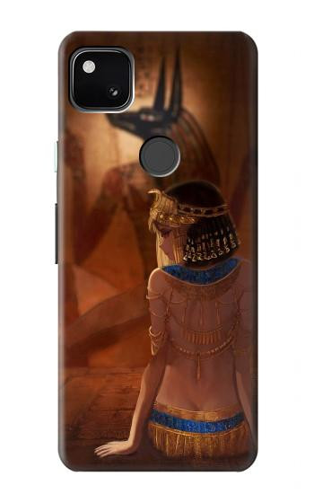 W3919 Egyptian Queen Cleopatra Anubis Case Cover Custodia e Flip Case per Google Pixel 4a