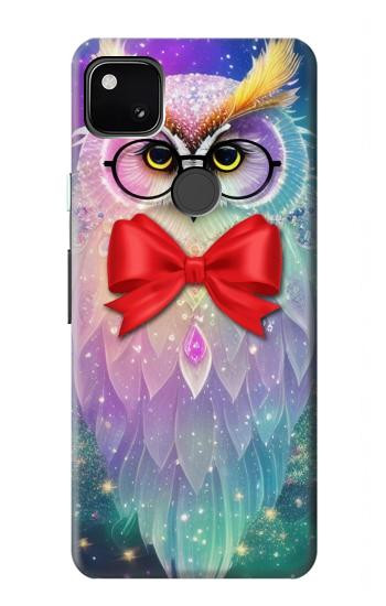 W3934 Fantasy Nerd Owl Case Cover Custodia e Flip Case per Google Pixel 4a