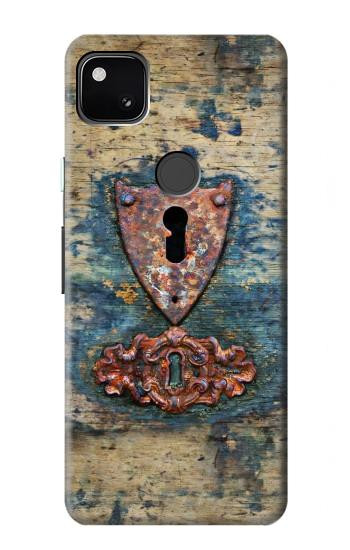W3955 Vintage Keyhole Weather Door Case Cover Custodia e Flip Case per Google Pixel 4a