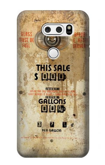 W3954 Vintage Gas Pump Case Cover Custodia e Flip Case per LG V30, LG V30 Plus, LG V30S ThinQ, LG V35, LG V35 ThinQ
