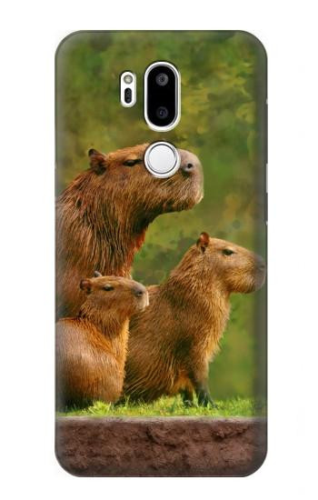 W3917 Capybara Family Giant Guinea Pig Case Cover Custodia e Flip Case per LG G7 ThinQ