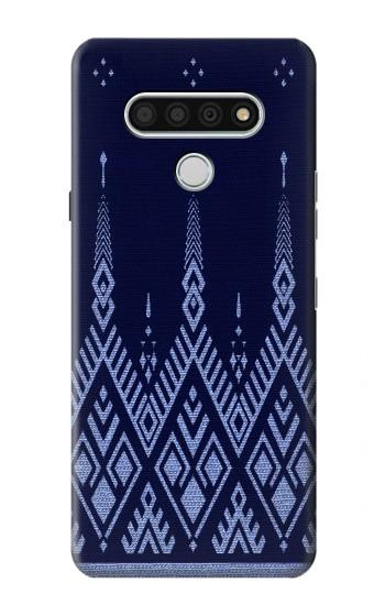 W3950 Textile Thai Blue Pattern Case Cover Custodia e Flip Case per LG Stylo 6