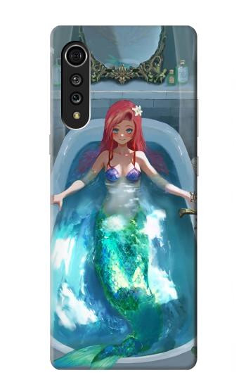 W3911 Cute Little Mermaid Aqua Spa Case Cover Custodia e Flip Case per LG Velvet
