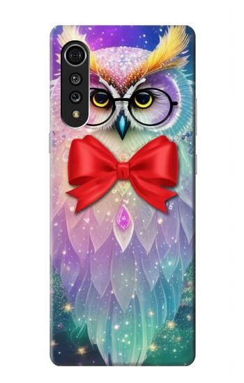 W3934 Fantasy Nerd Owl Case Cover Custodia e Flip Case per LG Velvet