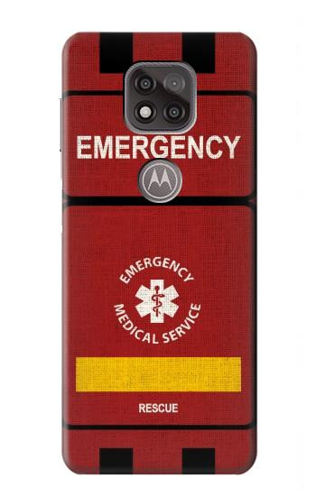W3957 Emergency Medical Service Case Cover Custodia e Flip Case per Motorola Moto G Power (2021)