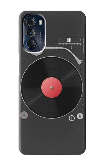 W3952 Turntable Vinyl Record Player Graphic Case Cover Custodia e Flip Case per Motorola Moto G 5G (2023)