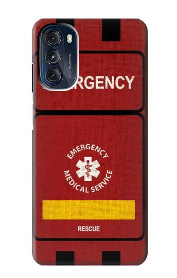 W3957 Emergency Medical Service Case Cover Custodia e Flip Case per Motorola Moto G 5G (2023)
