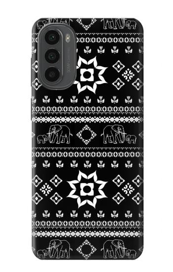 W3932 Elephant Pants Pattern Case Cover Custodia e Flip Case per Motorola Moto G52, G82 5G
