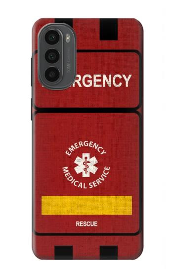 W3957 Emergency Medical Service Case Cover Custodia e Flip Case per Motorola Moto G52, G82 5G