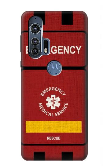 W3957 Emergency Medical Service Case Cover Custodia e Flip Case per Motorola Edge+
