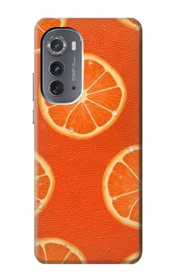 W3946 Seamless Orange Pattern Case Cover Custodia e Flip Case per Motorola Edge (2022)