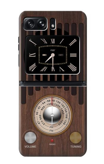 W3935 FM AM Radio Tuner Graphic Case Cover Custodia e Flip Case per Motorola Moto Razr 2022