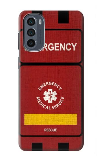 W3957 Emergency Medical Service Case Cover Custodia e Flip Case per Motorola Moto G62 5G