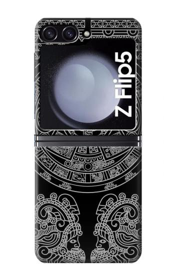 W1838 Mayan Pattern Case Cover Custodia e Flip Case per Samsung Galaxy Z Flip 5
