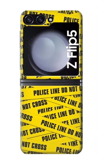 W2088 Police Line Do Not Cross Case Cover Custodia e Flip Case per Samsung Galaxy Z Flip 5