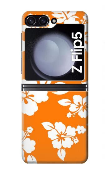 W2245 Hawaiian Hibiscus Orange Pattern Case Cover Custodia e Flip Case per Samsung Galaxy Z Flip 5 W2245 Hawaiian Hibiscus Orange Pattern Case Cover Custodia e Flip Case per Samsung Galaxy Z Flip 5
