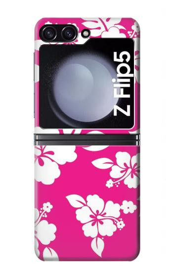 W2246 Hawaiian Hibiscus Pink Pattern Case Cover Custodia e Flip Case per Samsung Galaxy Z Flip 5 W2246 Hawaiian Hibiscus Pink Pattern Case Cover Custodia e Flip Case per Samsung Galaxy Z Flip 5