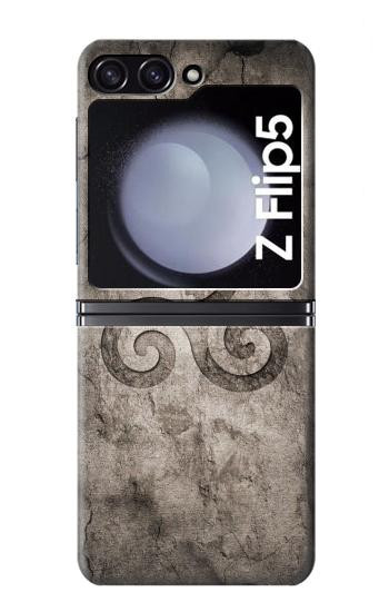 W2892 Triskele Symbol Stone Texture Case Cover Custodia e Flip Case per Samsung Galaxy Z Flip 5