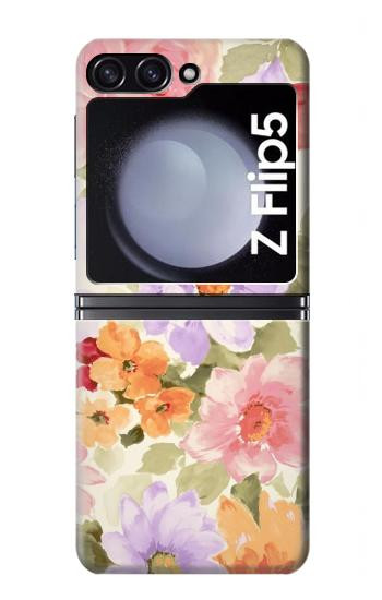 W3035 Sweet Flower Painting Case Cover Custodia e Flip Case per Samsung Galaxy Z Flip 5